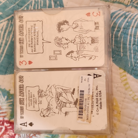 Man over 40 2 pack of player cards - Picture 2 of 3